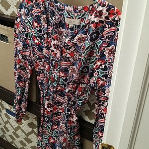 Loft Stained glass shirt dress